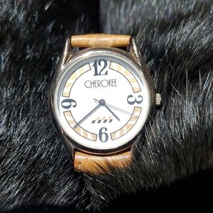 Cherokee Tan Leather Strap Watch